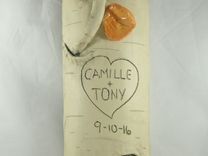 Personalized Wedding Aspen Or Birch Log Wall Hanging 4 small