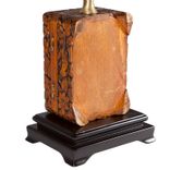 Vintage Carved Wood Box Lamp 3 small