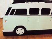 Surfer Mini-Bus Twin Kids Bed Frame - Handcrafted - Themed Children's Bedroom Furniture 3 small