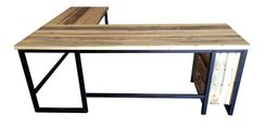 Beetle Kill Pine L-Shaped Desk 3 small