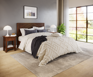 Wooden Bedframe + Headboard 1 small