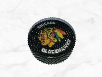 Any Team Crystallized Hockey Puck Nhl Sports Game Size Bling European Crystals Bedazzled Blackhawks 2 small