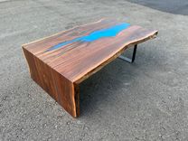 Live Edge Walnut Waterfall River Coffee Table 2 small