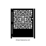 Decorative Steel Gate - Cordoba Gate - Garden Gate - Steel Art Panel - Islamic Geometry 5 small