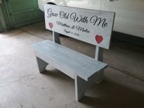 Personalized Bench Wedding Bench Outdoor Bench Bench With A Back Engraved Bench 5 small