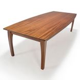 Handmade Dining Table In Solid Wood "Beetleback" 1 small