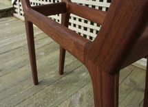 Mid Century Surboard Console Table In Quarter-Sawn Walnut 5 small