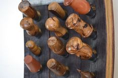 Convex Wine Bottle Stopper Display - Winemaker's Dozen - Made From Reclaimed Ca Wine Barrels 3 small