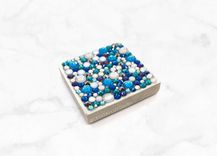 Custom Crystallized 2" Square Accent Tile Bath Kitchen Home Decor Bling European Crystals Bedazzled 1 small