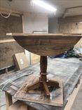 Round Walnut Drop Leaf Table 1 small