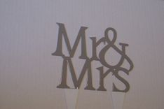 Cake Topper Word Letter Wedding Birthday Custom Example 5 small