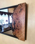 Eye-Catching Live Edge Cherry Burl Mirror 3 small
