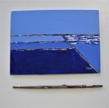 Original Acrylic Art Canvas, 7" X 5", Seascape, Landscape 3 small