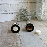 Whimsical Checks Salt And Pepper Shaker Checkered Decor 3 small