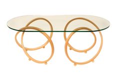 Modern, Oval Glass Top Alder Or Mahagany Infinity Accent Coffee Table 4 small