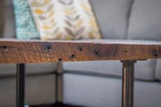 Red Oak Bench | Industrial Bench | Barn Wood Bench 5 small