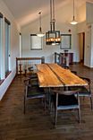 Organic Live Or Natural Edge Spalted Maple With Copper And Bronze Dining Or Kitchen Table 4 small