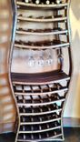 Large Wine Rack - Hour Glass - Made From Retired California Wine Barrels 3 small