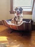 Puncheon Wine Barrel Big Pet Bed - Barca - Custom Retired California Puncheon Barrel 2 small