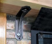 Mantel Bracket. Custom 3" Wide Decorative Metal Mantel Corbel. 1 small