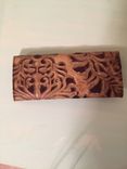 Ladies Genuine Embossed Leather Wallet 3 small