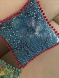 Designer Quilted Pillows With Pom-Poms 2 small
