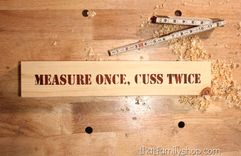 Measure Once, Cuss Twice Funny Carpenter Handyman Sign Gifts For Him 3 small