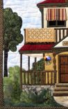 The Victorian Homestead  Art Quilt 4 small