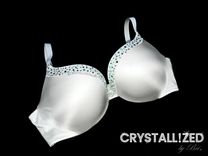 Crystallized Bling Bridal Push Up Bra Made With Swarovski Crystals Bedazzled Wedding Night 1 small