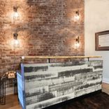 White Washed Memphis Reception Desk 1 small