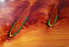 Live Edge Cedar Bench With Steel Powder Coated Legs 6 small
