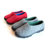 Mens Slip On Felted Shoes Gray Greenery 4 small