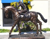 Bronze Horse And Jockey / Bronze Polo Player | Life Size Custom Bronze Statues & Sculptures 4 small