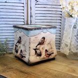 Tissue Box Cover French Country Decor Vintage Song Bird Decor 6 small