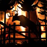 Personalized Deer Scene Fire Pit Ring 3 small