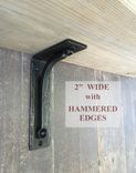 Mantel Shelf Bracket 2" Wide Heavy Duty - Metal Modern Farmhouse Rustic Hand Forged Mantel  Corbel 2 small