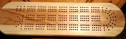 Custom Hardwood Cribbage Board 5 small