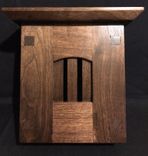 Craftsman Style Wood Doorbell Cover With Top 3 small