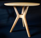 Trichotomic Tripod Table In Hard Maple 3 small