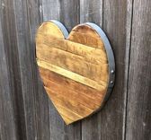 Reclaimed Wine Barrel Staves And Hoop Heart 3 small