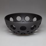 Round Pierced Ceramic Fruit Bowl 2 small
