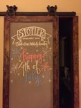 Knotty Alder Chalkboard Barn Door 5 small