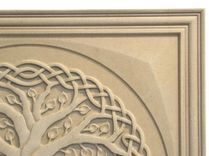 Relief Carved Limestone Tree Of Life Decorative Backsplash Tile Insert 6 small