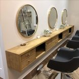 Floating Modern Hair Salon Station // Barber Shop // 2 small