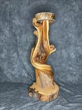 Twisted Juniper Taxidermy Pedestal With Turquoise 3 small