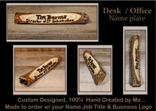 Desk Name Plate  - Office Name Plate -  Office Gift, Employee Gifts, Company Gifts, Retirement Gift 1 small