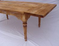 Antique Style Farm Table With Drop Leaf Extensions - On Sale 6 small
