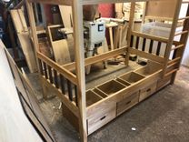 Ash And Walnut Bunk Bed With Storage 4 small