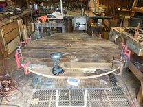 Reclaimed Barnwood White Oak Table. 5 small