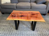 Epoxy Resin Red Cedar Coffee Table 8 small